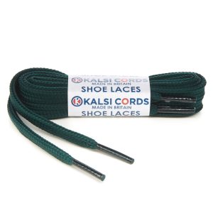 9mm Flat Tubular Cedar Green Shoe Laces 1 Kalsi Cords