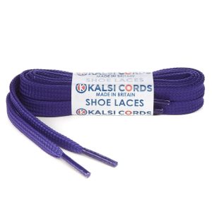 9mm Flat Tubular Purple Shoe Laces 1 Kalsi Cords