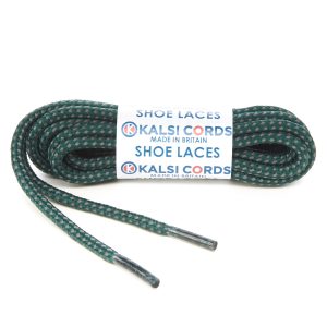 Fleck Cedar Green with Grey Shoe Laces 1 Kalsi Cords