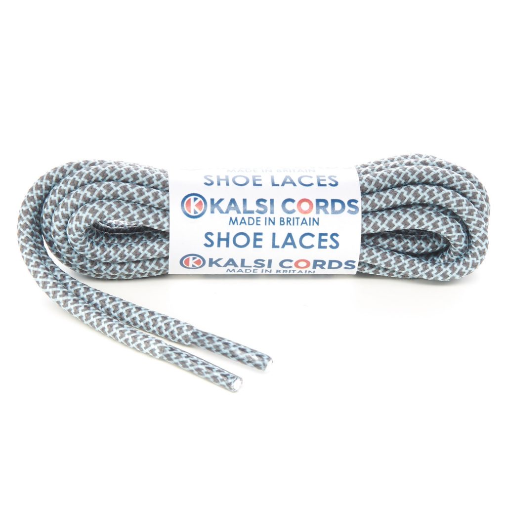 Honeycomb Grey with Baby Blue Shoe Laces 1 Kalsi Cords