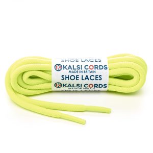 Kalsi Cords Fluorescent Yellow Round Cord Shoe Laces