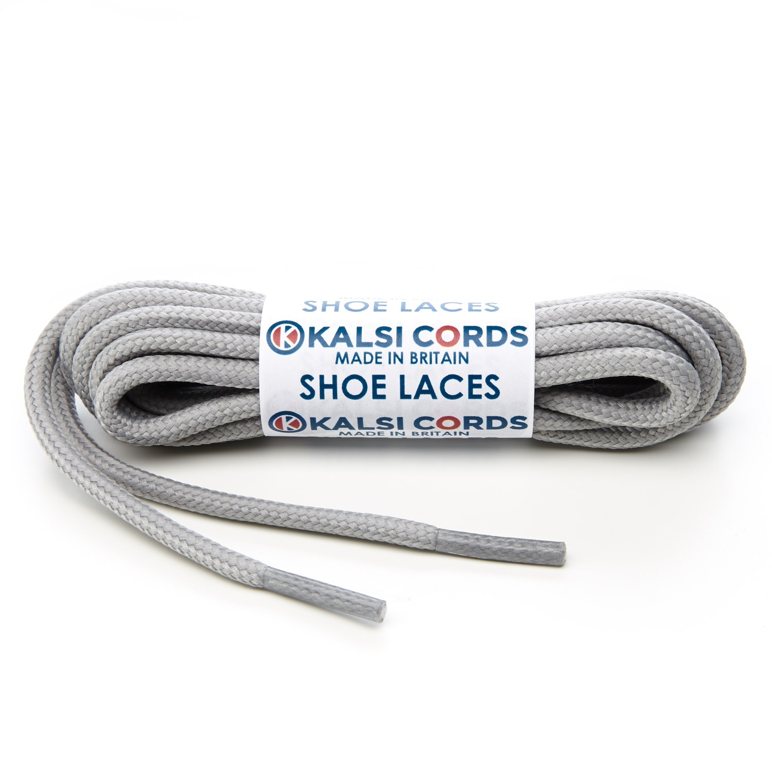 light grey round shoelaces