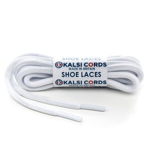 Kalsi Cords Optic White Round Cord Shoe Laces