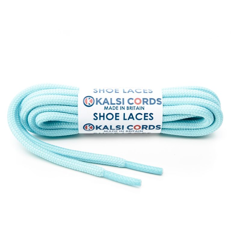 Turquoise 5mm Round Cord Shoe Laces Rope Lace by Kalsi Cords