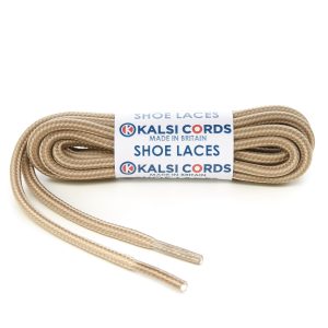 Stripes Cream Light Fawn Shoe Laces 1 Kalsi Cords