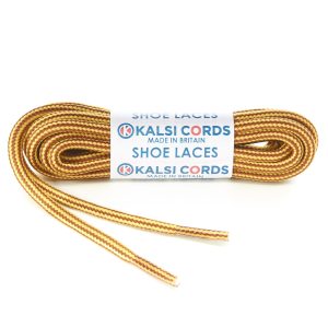 Stripes Yellow Nutmeg Shoe Laces 1 Kalsi Cords
