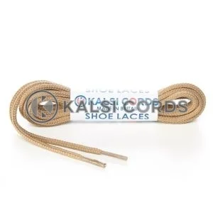 T460 2mm Thin Fine Round Cord Shoe Laces Light Fawn 1 Kalsi Cords