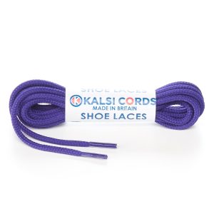 T460 2mm Thin Fine Round Cord Shoe Laces Purple 1 Kalsi Cords