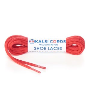 T460 2mm Thin Fine Round Cord Shoe Laces Rose Madder Red 1 Kalsi Cords