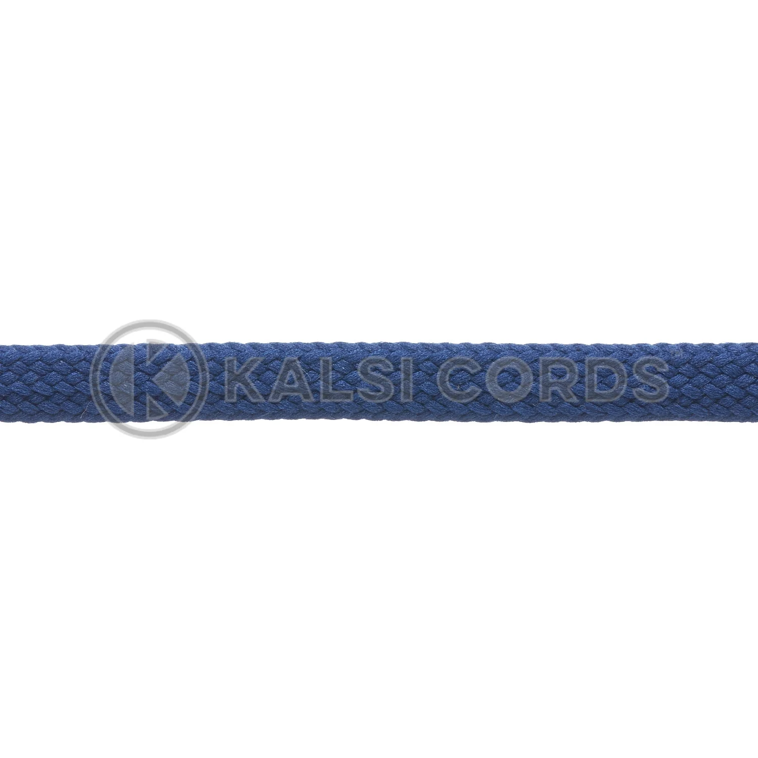 T638 8mm Flat Tubular Shoe Laces Dark Blue 3 Kalsi Cords