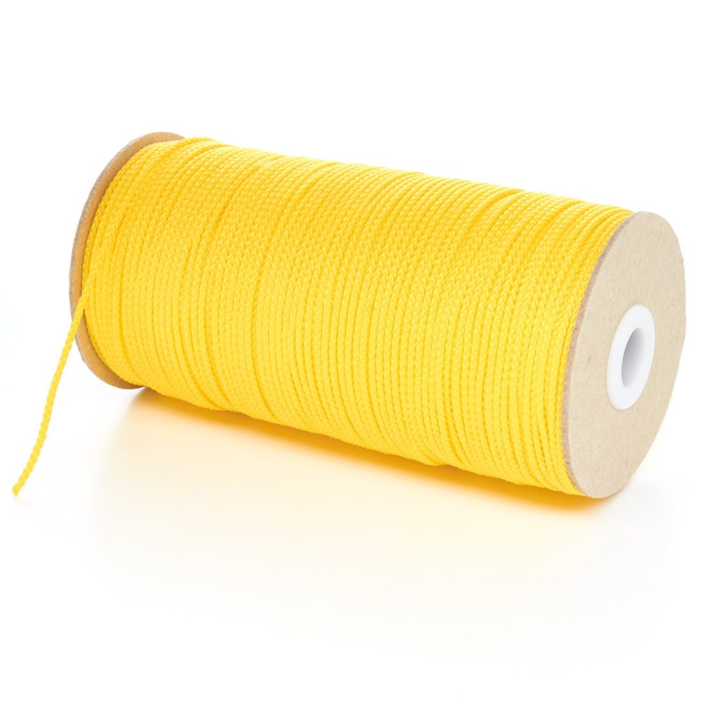 2mm Yellow Polypropylene Cord on Roll P379 Kalsi Cords