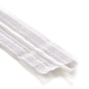 48mm Bonadex Waistband Elastic White Ecru with Drawstring Drawcord by Kalsi Cords