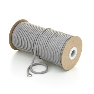 5mm Round Light Grey Polyester Cord by Kalsi Cords