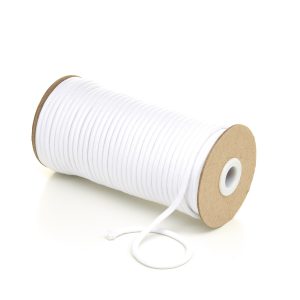 5mm Round Optic White Polyester Cord by Kalsi Cords