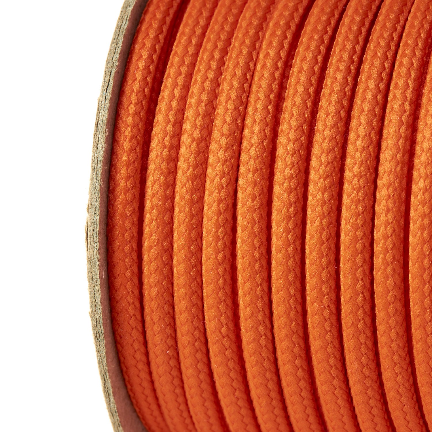 5mm Round Orange Polyester Cord - by Kalsi Cords 35 Colours
