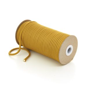 5mm Round Sovereign Gold Polyester Cord by Kalsi Cords