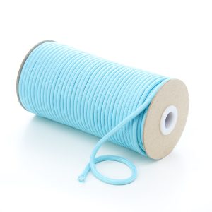 5mm Round Turquoise Polyester Cord by Kalsi Cords