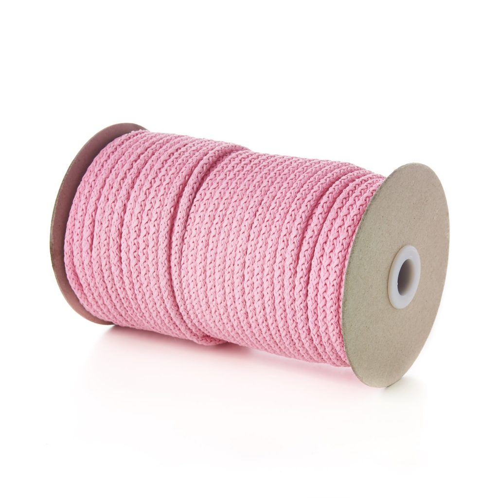 Baby Pink KC5 5mm Round Knitted Cord on Roll Kalsi Cords