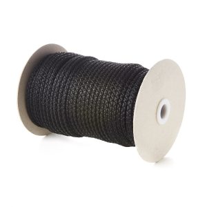 Black KC5 5mm Round Knitted Cord on Roll Kalsi Cords