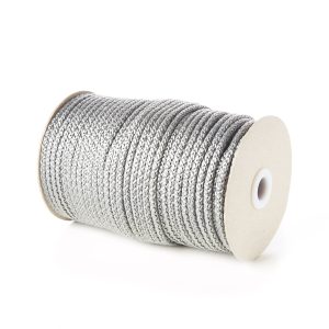 Grey Silver KC5 5mm Round Knitted Cord on Roll Kalsi Cords