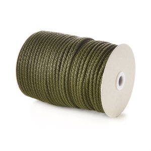 Khaki Olive Green KC5 5mm Round Knitted Cord on Roll Kalsi Cords