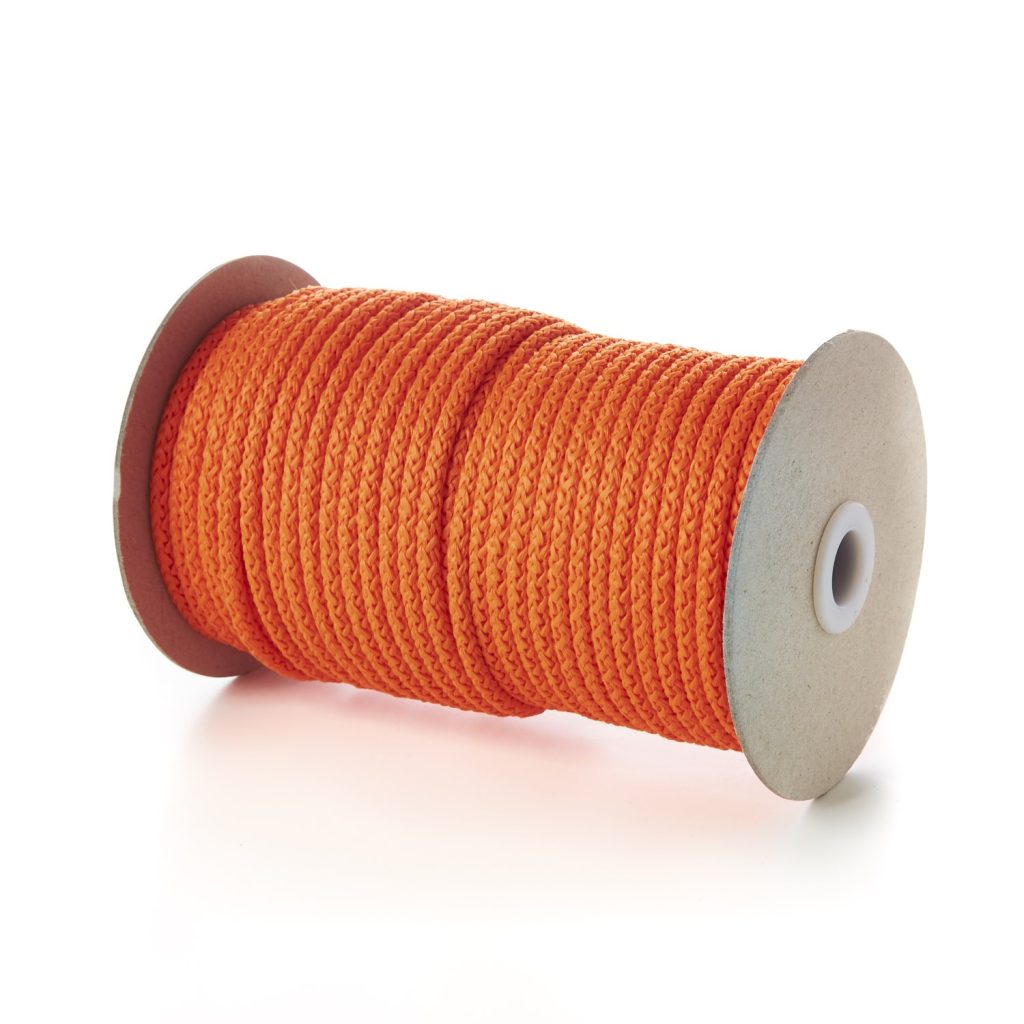 Orange KC5 5mm Round Knitted Cord on Roll Kalsi Cords