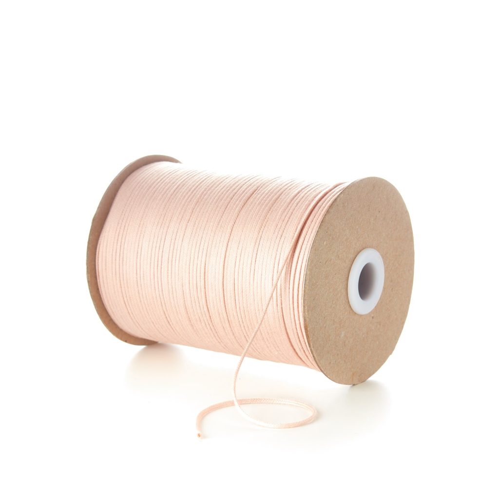 Pink 2mm Round Cotton Cord by Kalsi Cords