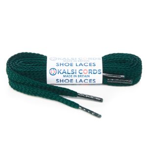R1472 9mm Flat Diamond Pattern Premium Shoe Laces Cedar Green 1 Kalsi Cords