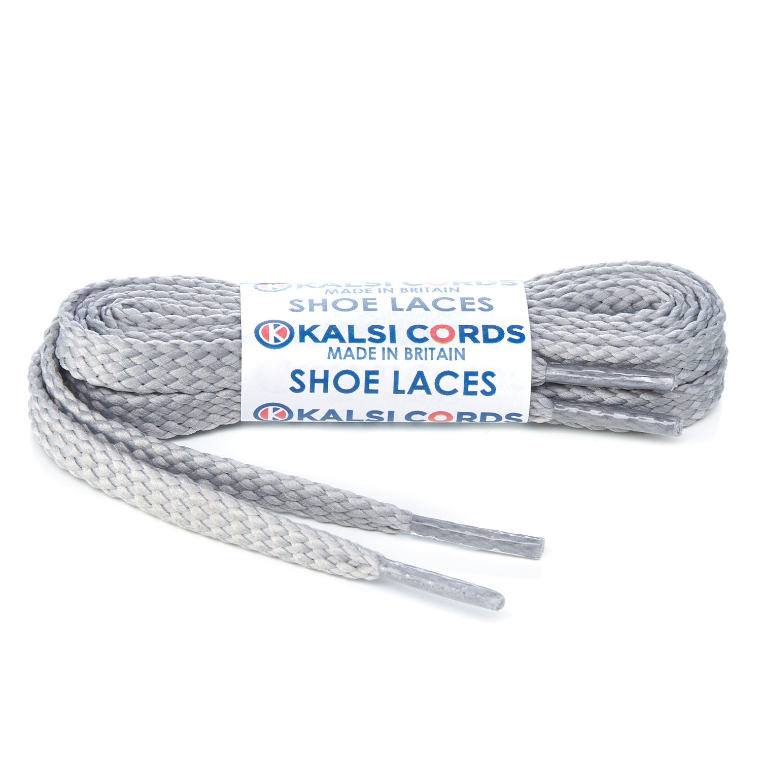 light grey flat shoelaces