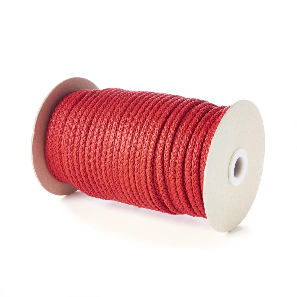 Red KC5 5mm Round Knitted Cord on Roll Kalsi Cords