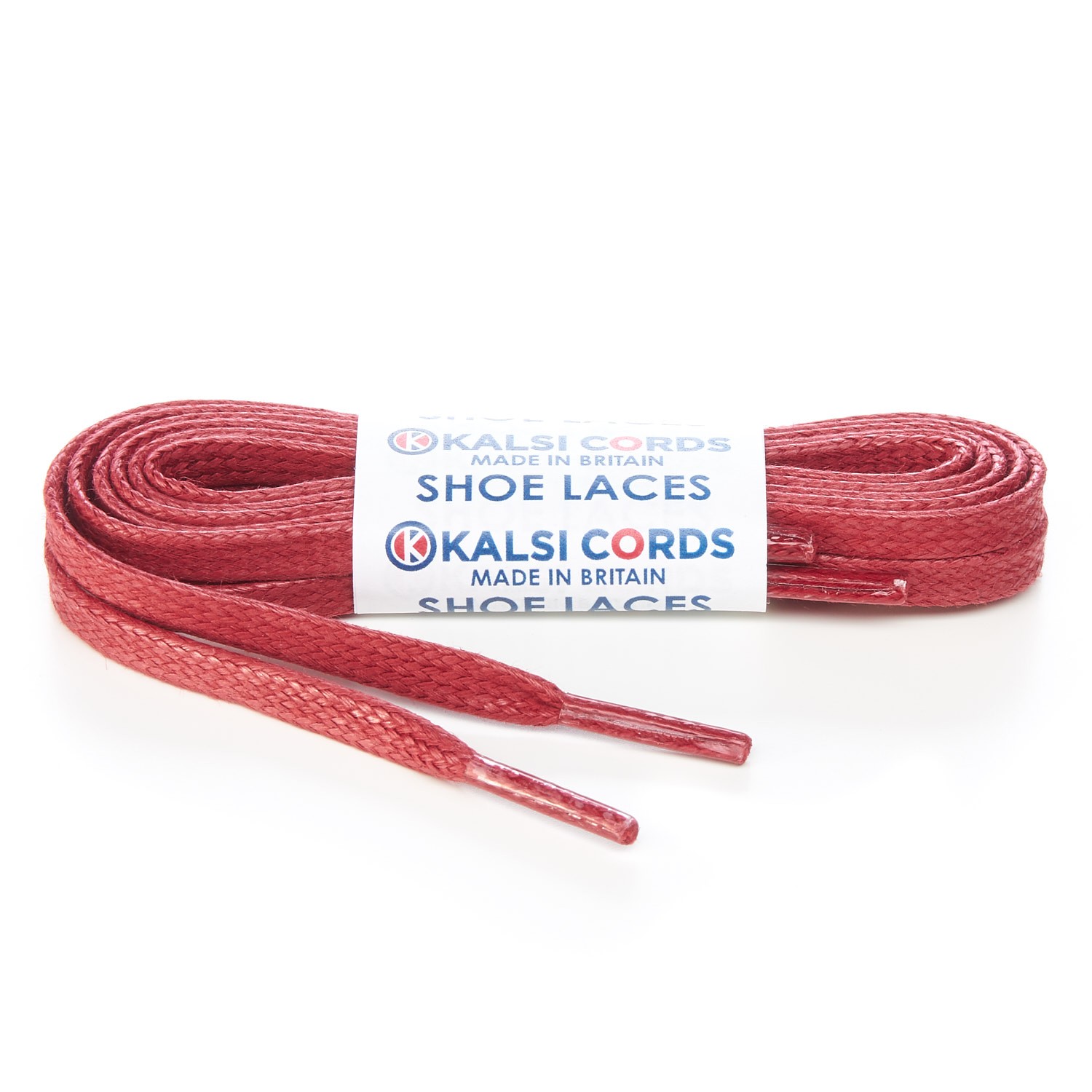 maroon flat shoelaces