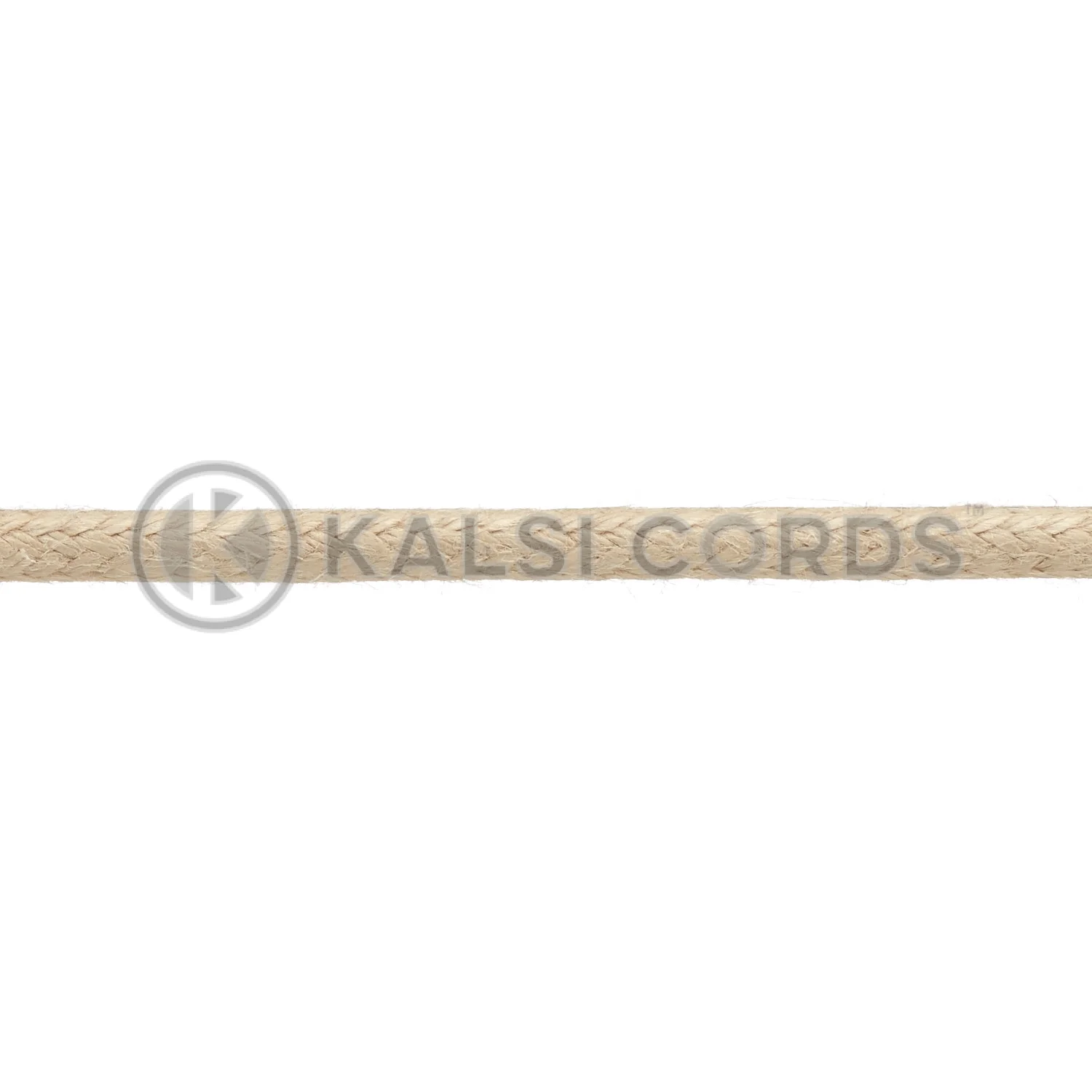 TE428 2mm Thin Fine Round Waxed Cotton Shoe Laces Cream 3 Kalsi Cords