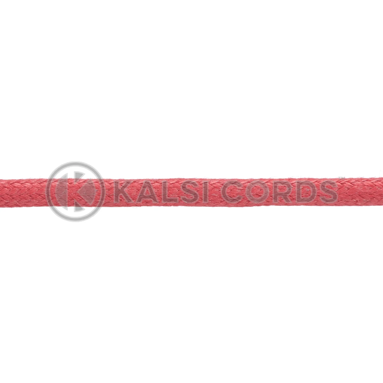 TE458 4mm Round Cord Waxed Cotton Shoe Laces Red 3 Kalsi Cords