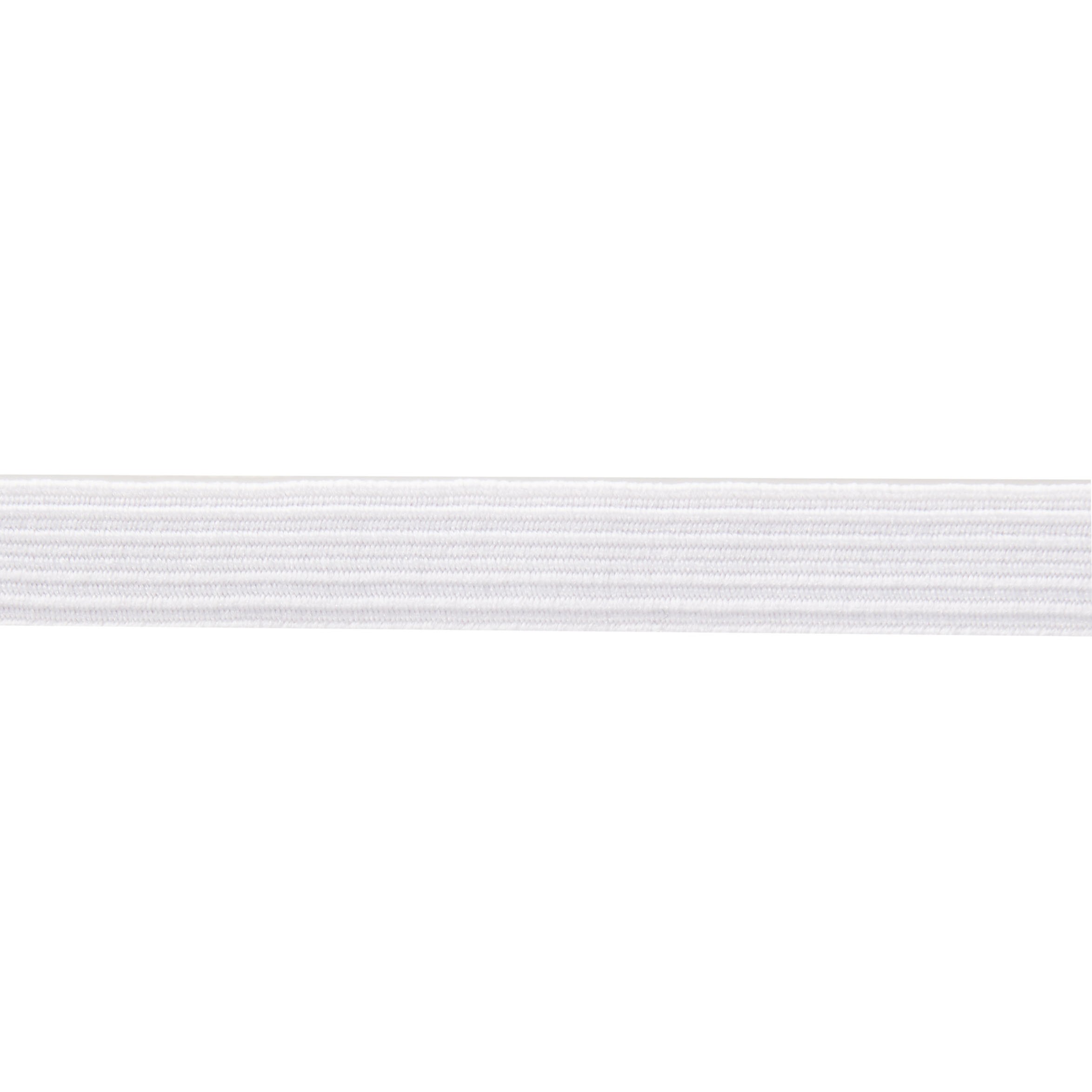 25 mm Top Quality 1 White Flat Elastic 1 metre roll