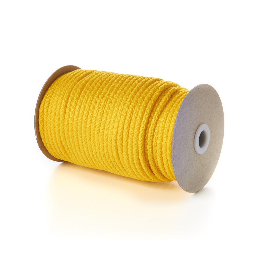 Yellow KC5 5mm Round Knitted Cord on Roll Kalsi Cords