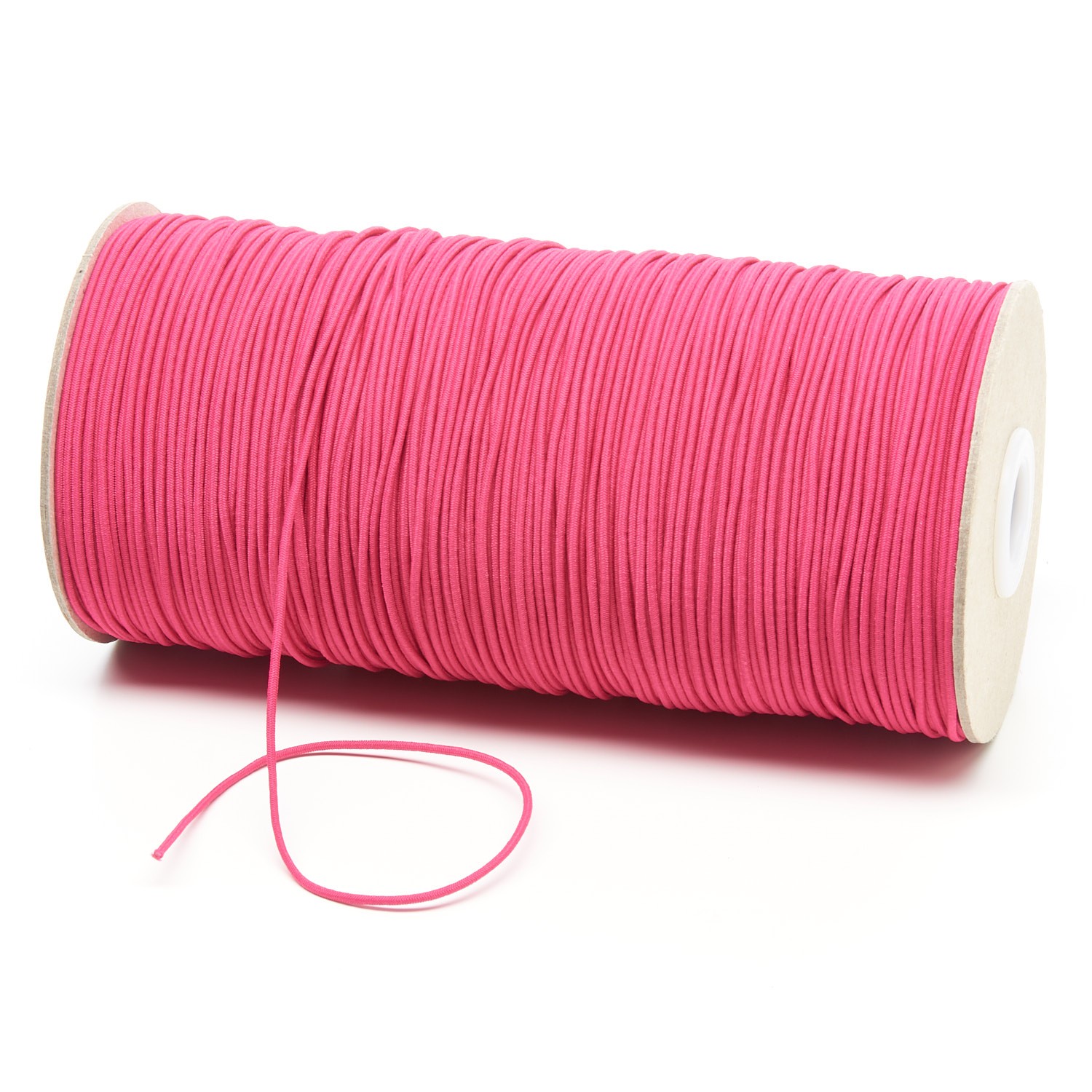 1.5mm Cerise Pink Thin Fine Round Elastic Cord TPE71 Kalsi Cords