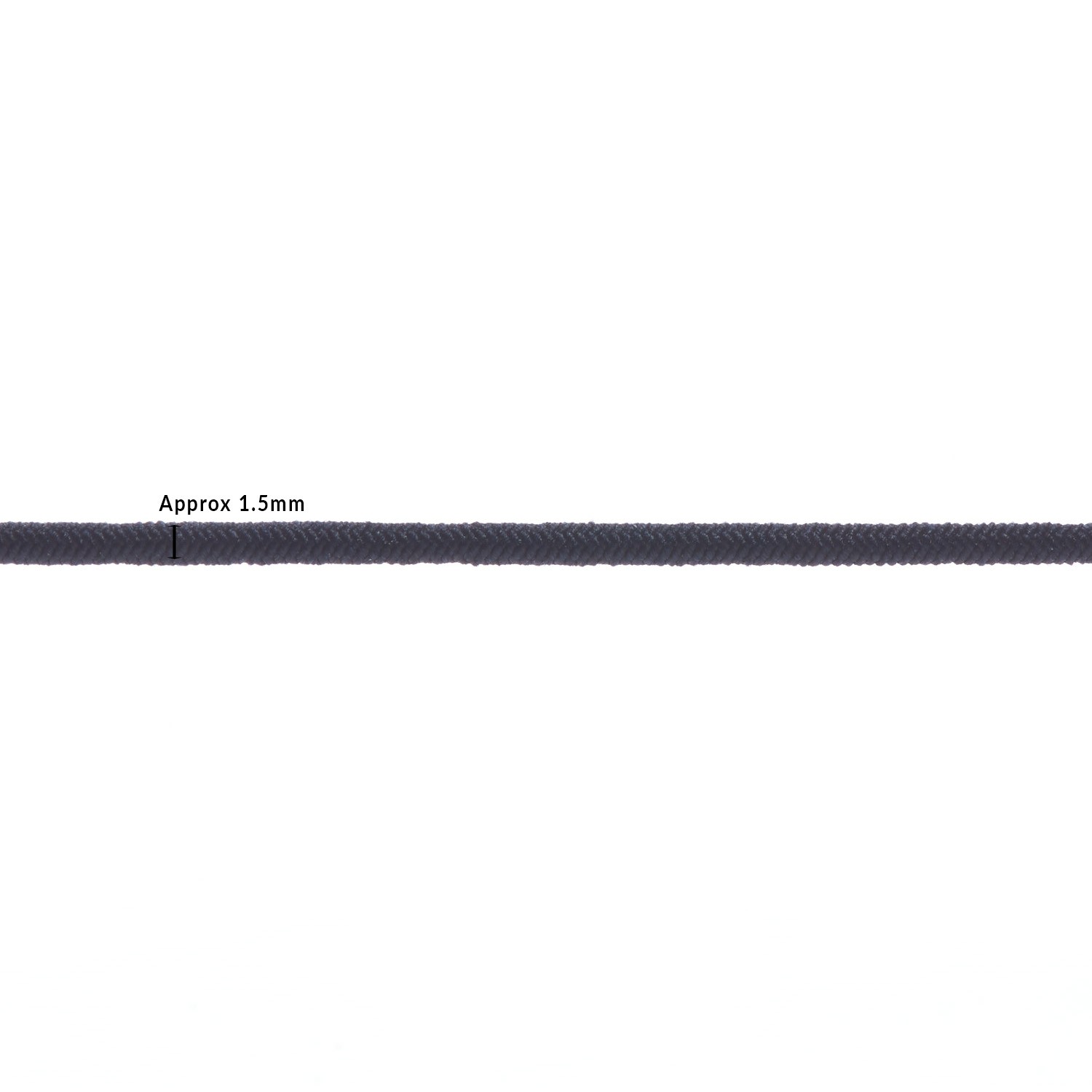 1.5mm Dark Navy Thin Fine Round Elastic Cord TPE71 Diameter Kalsi Cords