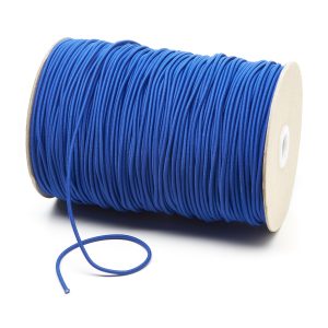 2mm Royal Blue Thin Fine Round Elastic Cord TPE84 Kalsi Cords
