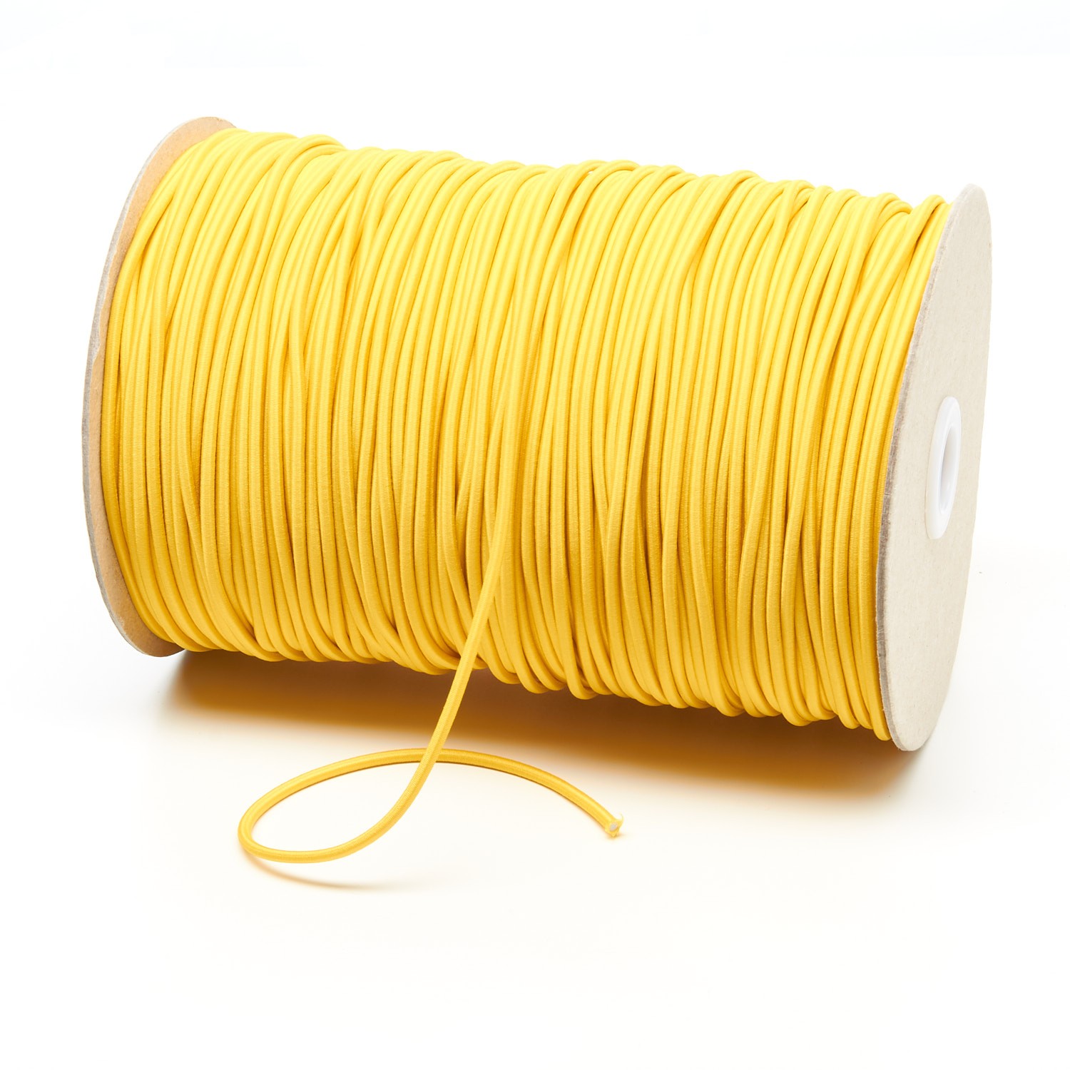 2mm Yellow Thin Fine Round Elastic Cord TPE84 Kalsi Cords