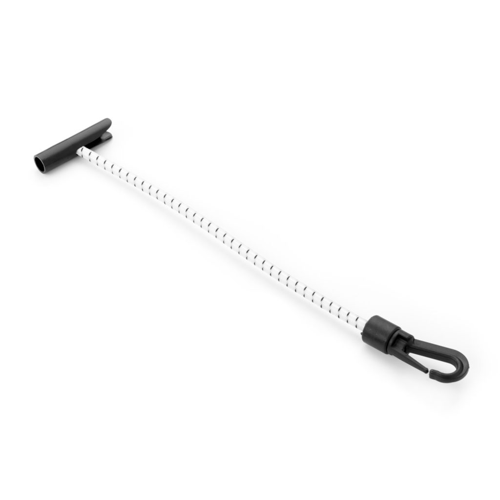 Elastic T Bar Plastic Gated Hook TB PGH PE114 NAT BLK Kalsi Cords 1