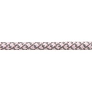 Baby Pink with Grey Honeycomb Shoe Laces Cord by Kalsi Cords