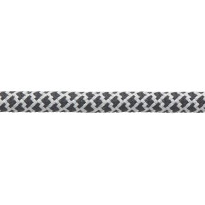 Black with Light Grey Honeycomb Shoe Laces Cord by Kalsi Cords