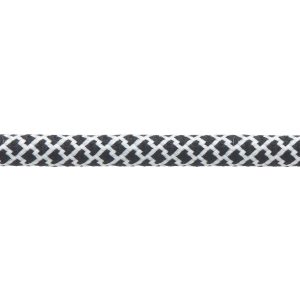 Black with White Honeycomb Shoe Laces Cord by Kalsi Cords
