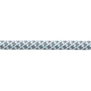 Grey with Baby Blue Honeycomb Shoe Laces Cord by Kalsi Cords