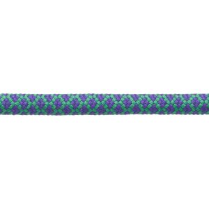 Purple with Emerald Green Honeycomb Shoe Laces Cord by Kalsi Cords