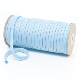 R1176 9mm Flat Tubular Polyester Braid Baby Blue Kalsi Cords