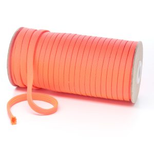 T461 7mm Flat Tubular Polyester Braid Fluorescent Pink Kalsi Cords
