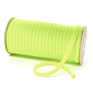 T461 7mm Flat Tubular Polyester Braid Fluorescent Yellow Kalsi Cords