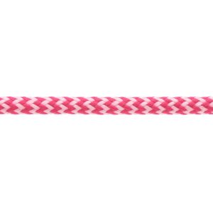 T621 5mm Round Cord Herringbone Shoe Laces Cerise Baby Pink 3 Kalsi Cords