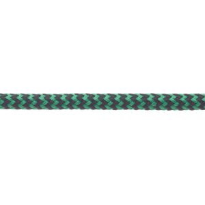 T621 5mm Round Cord Herringbone Shoe Laces Emerald Green Black 3 Kalsi Cords